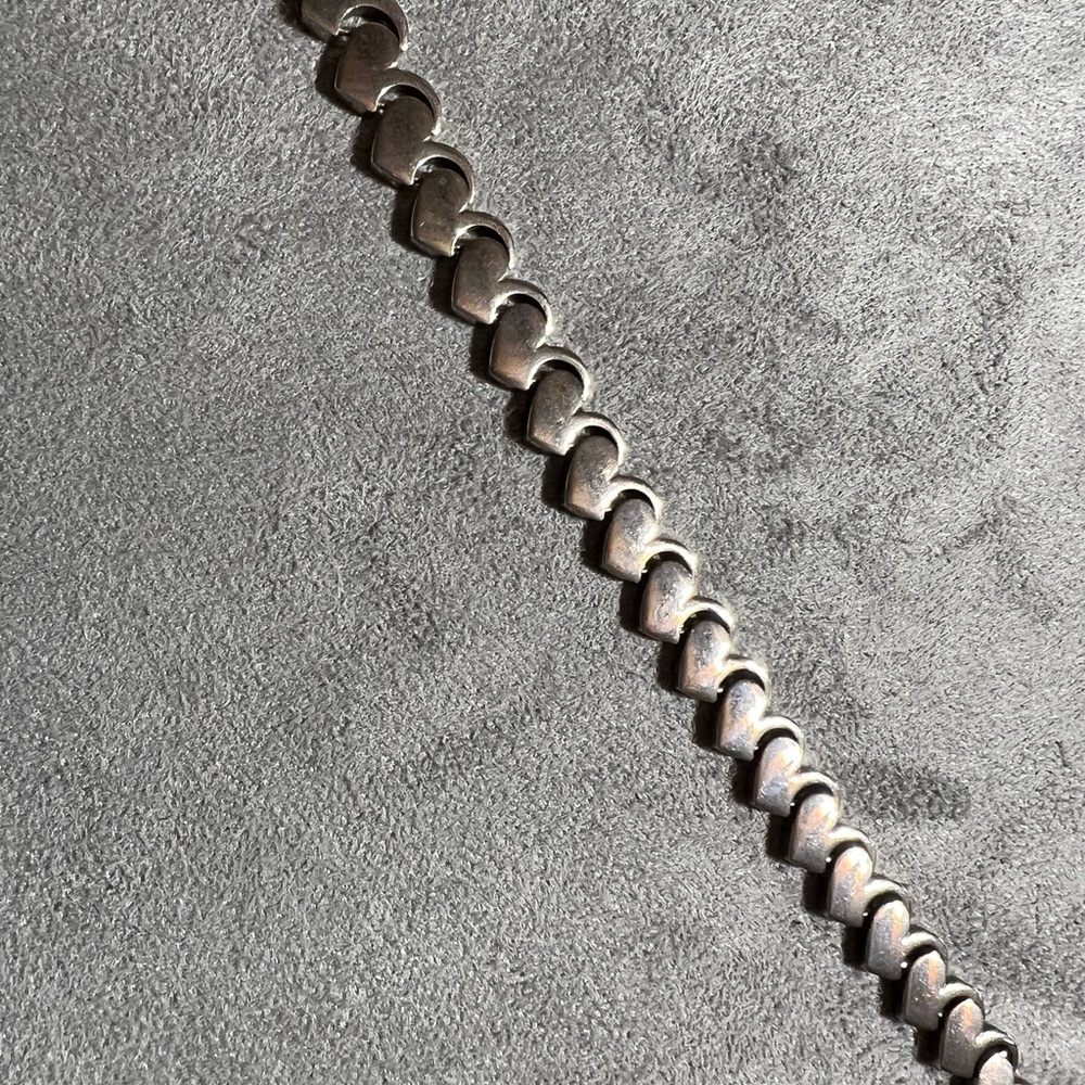 925 SS heart bracelet
